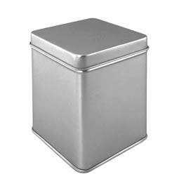 Blechdosen: silver quadrat 100 g