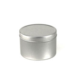 Cremedosen: Rund Dose klein, runde Stülpdeckeldose, aus elektrolytischem Weißblech