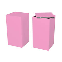 Zahnspangendosen: rosa square 100g