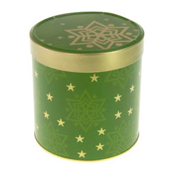 Metalldosen-Hersteller: Lebkuchendose Green Star, Art. 5060