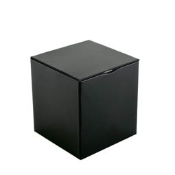 Parfumdosen: Tee box square black; Artikel 8100