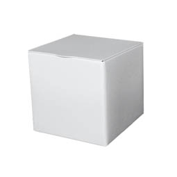Stülpdeckeldosen: white square 50g