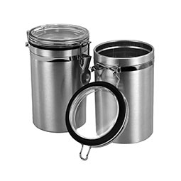Kaffeeverpackung: Bügelverschlussdose Aluminium groß 500ml; Artikel: 9042