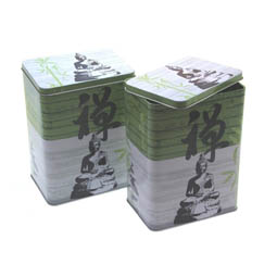 Unsere Bestseller im Shop ADV PAX: Spirit Teebox, Dose für Tee; rechteckige Stülpdeckeldose, bedruckt mit Spirit-Motiv, aus Weißblech.